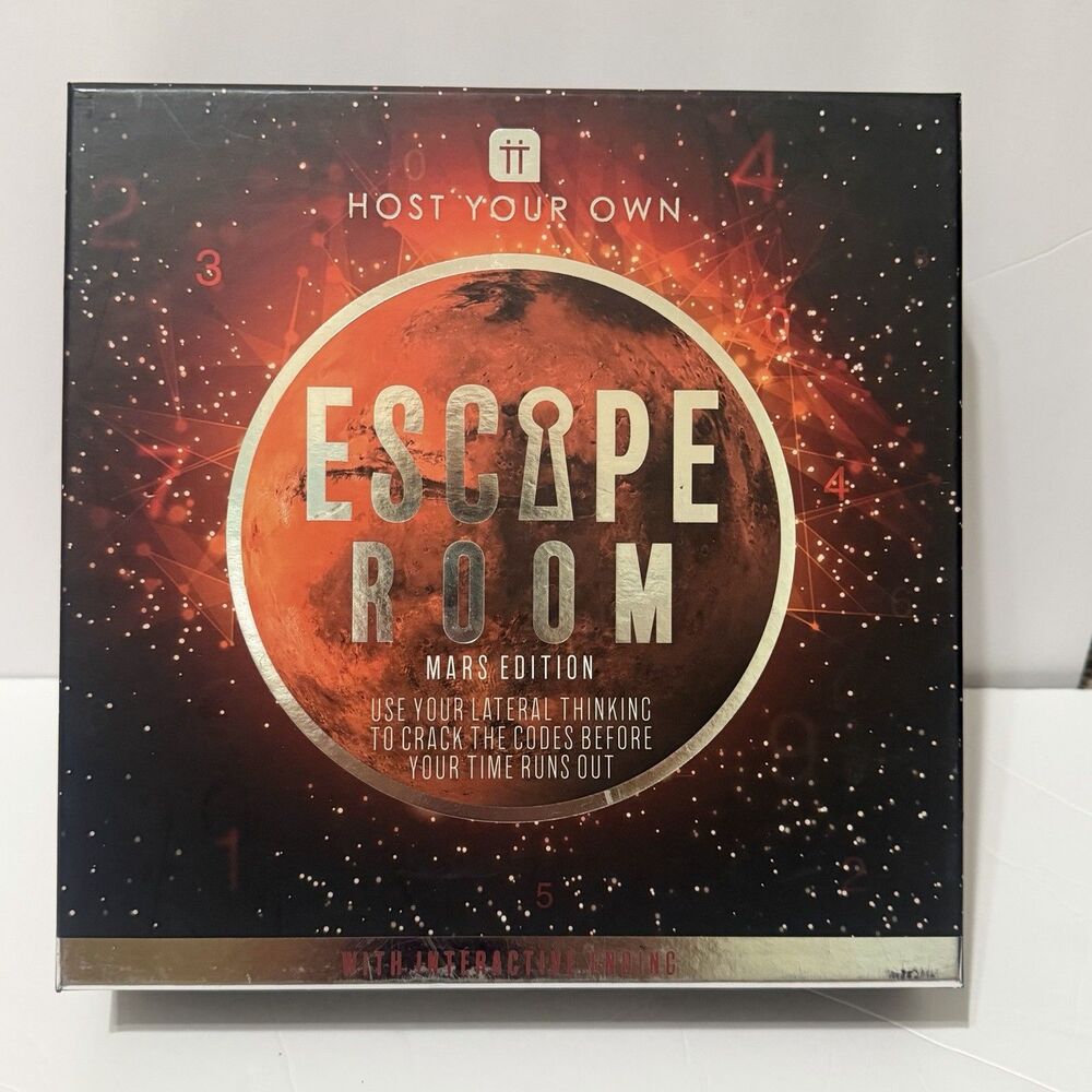 Host Your Own Escape Room MARS Edition NEW Sealed Game